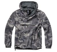 Summer waterproof hooded jacket Brandit Gris XL