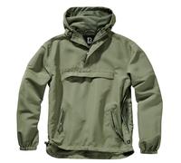 Summer waterproof hooded jacket Brandit Vert 5XL