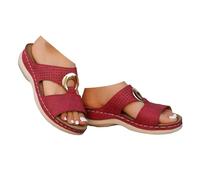 Summer Wedge Slide Sandals for Women Peep Toe Wide Fit Mules with Arch Support Breathable Mesh Two Velcro Strap Casual Slip on Slippers Comfortable Soft Sole Outdoor Shoes for Beach