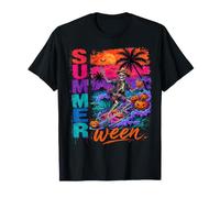 Summer ween Halloween Skeleton Vacation Beach T-Shirt