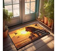 Summer Welcome Mat The Lion'S Promises At Sunset Doormat Teens Stuff Fall Doormat Outdoor(40X60CM)
