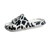 Summer Wide Fit Flat Sandals for Women UK Female Feet Feeling Foreign Trade Oversized Slippers Couple Thick Sole Sandal Slippers Sliders Size 5.5 Womens 3 Rubber Sole (White,7.)