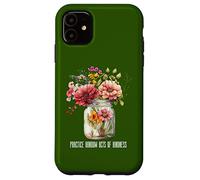 Summer Wildflower Jar Tee Practice random acts of kindness Case for iPhone 11