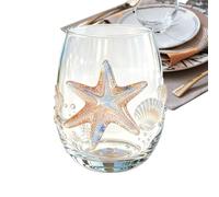 Summer Wine Glasses 100ml Handcrafted Stemless Juice Glassware