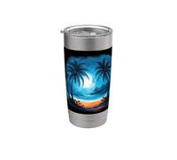Summer with a Paradise Beach Stainless Steel Insulated Tumbler
