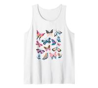 Summer Women's fashion color butterfly graphic Tank Top