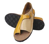 Summer Womens Hallux Valgus Sandals,Casual Breathable Bunion Corrector Flat Flip Flops,Stylish Soft Comfy Orthopedic Corrector Slippers,for Plantar Fasciitis/Arch of Foot (Color : Yellow, Size : 5 U