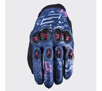 Summer Women's Motorcycle Gloves Five Stunt Evo 2 Lady Flowers Pink 81307