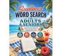 Summer Word Search for Adults & Seniors: Large Print Puzzle Book with Relaxing Vacation Themes to Keep Your Brain Active