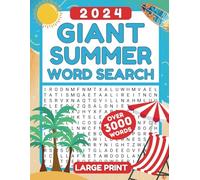 Summer Word Search : Giant (Large Print ) Over 3000 Words: Themed WordSearch Puzzle Book For Adults Teens And Seniors With Solutions