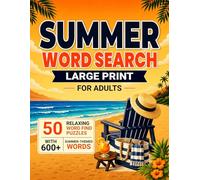 Summer Word Search: Large Print for Adults (Summer Word Search for Adults)