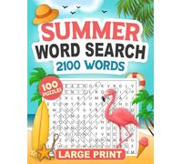 Summer Word Search Large Print: Fun & Relaxing Brain games for Adults & Seniors | Summer themed Word puzzles |2100 words | 8.5" x 11" | Large Print