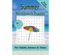 Summer Word Search Puzzle: 50+ Puzzles Word Search Easy to Read about Summer and More | 6x9 inches, 110 pages | Gift for Summer & Heat Lover