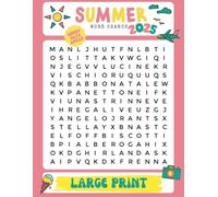Summer Word Search Puzzle Book: Large Print: 1400+ Word Search Puzzle Book for Adults & Seniors (Seasonal Word Search Series)