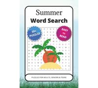 Summer Word Search Puzzle Book: Summer Word Search Puzzle Book: Word Searches with Easy to Read Print about Summer Season, Beach, Vacation and More | ... Gift for Vacations, Holidays and Free Times