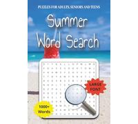 Summer Word Search Puzzle Book: Word Searches with Easy to Read Print about Summer, Beach, Outdoor and More | 6x9 inches, 110 pages | 50+ Puzzles … Gift for Vacations, Holidays and Free Times