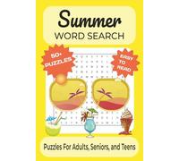 Summer Word Search Puzzle Book: Word Searches With Easy to Read Print About Summer, Beaches, Vacations and More | 6x9 Inches, 110 Pages | 50+ Puzzles ... Gift for Vacations, Holidays and Free Time