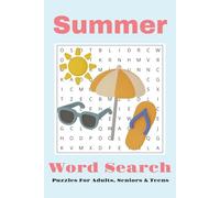 Summer Word Search Puzzle Book: Word Searches with Easy to Read Print about Summer, Fun, Relaxation and More | 6x9 inches, 110 pages | 50+ Puzzles... Gift for Vacations, Holidays, and Free Times
