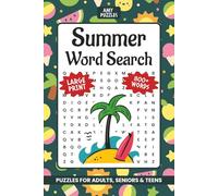 Summer Word Search Puzzle Book: Word Searches with Easy to Read Print about Summer, Summer Time, Summer Days and More | 6x9 inches, 111 pages | 50+ ... Gift for Vacation, Holidays and Free Times