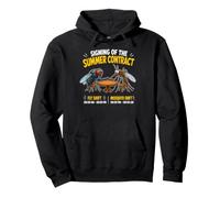 Summer Work Humor, Bug Handshake, Mosquito Shift Pullover Hoodie
