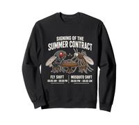 Summer Work Humor, Bug Handshake, Mosquito Shift Sweatshirt