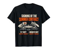 Summer Work Humor, Bug Handshake, Mosquito Shift T-Shirt