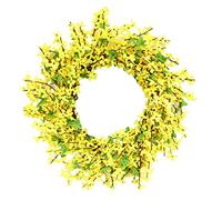 Summer Wreaths for Front Door Yellow Forsythia Wreath Artificial Forsythia Door Wreath Hanging Spring Summer Wreath for Front Door Porch Decor 50cm