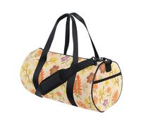 Summer Yellow Hot Flower Lovely Large Duffle Bag Weekender Duffel Bag Business Trips Foldable