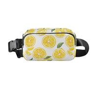 Summer Yellow Lemon Print Fanny Pack for Women Men, Bumbag Crossbody Waist Packs with Adjustable Strap Belt Bag for Travel Workout Hiking