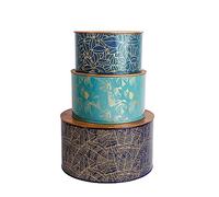 Summerhouse Botanicals Set Of 3 Nesting Tins
