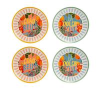 Summerhouse By Navigate Portofino Set Of 4 Decorated Plates
