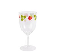 Summerhouse by Navigate Strawberries & Cream Plastic Wine Glass
