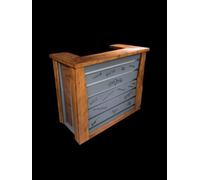 Summerlife Home Bar - Modern Reclaimed Led Indoor Drink Bar Grey