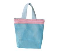Summers Mesh Beach Toted Bag Swimming Pool Bag Organizers Foldable Travel Toiletry Portable Cosmetic for Gym Yogas Bathroom Tub Shower Bath Hanging Mesh Storage
