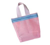 Summers Mesh Beach Toted Bag Swimming Pool Bag Organizers Foldable Travel Toiletry Portable Cosmetic for Gym Yogas Bathroom Tub Shower Bath Hanging Mesh Organizer Storage