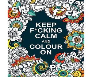Summersdale Publishers Keep F*cking Calm & Colour On Paperback Book Summersdale Publishers Multicolor
