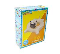 Summertastic Grafix Pug Shaped Swim Ring Beach Holiday Swimming Pool Fun 90 X 90 CM Kids 8+ / Adults