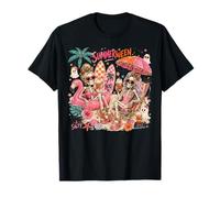 Summerwean Besties Skeleton Halloween Summer Beach Vacation T-Shirt