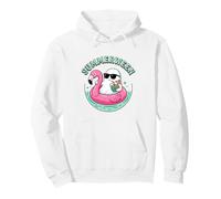 Summerween Art Ghost Flamingo Cute Pullover Hoodie