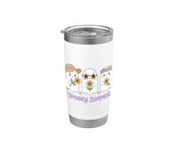 Summerween Art Spooky Summer Ghosts Cute Kawaii Stainless Steel Insulated Tumbler