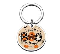 Summerween Boo Baskets Stuffers for Women Men, Summer Halloween Gifts for Women, Pumpkin Keychain, Spooky Basket Stuffers for Him, Halloween Basket Stuffer for Adult, Boo Jee Ghost Gifts for Girl Boy
