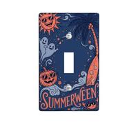 Summerween Coastal Spooky Quote Toggle Switch Plate