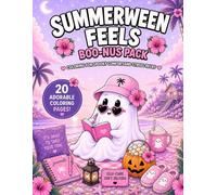 Summerween Feels Bonus Pack, Coloring for Spooky Comfort and Stress Relief: 20 One-Sided Coloring Pages for Self-Care, Mental Health, and Summerween Vibes