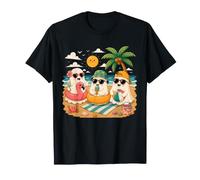 Summerween Ghost Beach Cute Ghosts Summer Halloween Costume T-Shirt