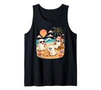 Summerween Ghost Beach Cute Ghosts Summer Halloween Tank Top
