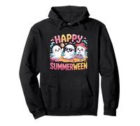 Summerween Ghosts Beach Halloween Summer Party Funny Pullover Hoodie