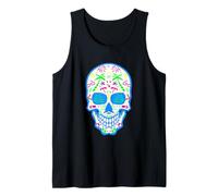 summerween halloween summer sugar skull tropical goth island Tank Top