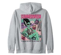 summerween no tricks just tan lines terror Zip Hoodie