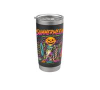 Summerween Retro 90s Halloween Surf Club Monsters Vintage Stainless Steel Insulated Tumbler