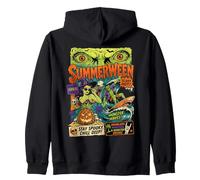 summerween scary hots halloween monster beach Zip Hoodie